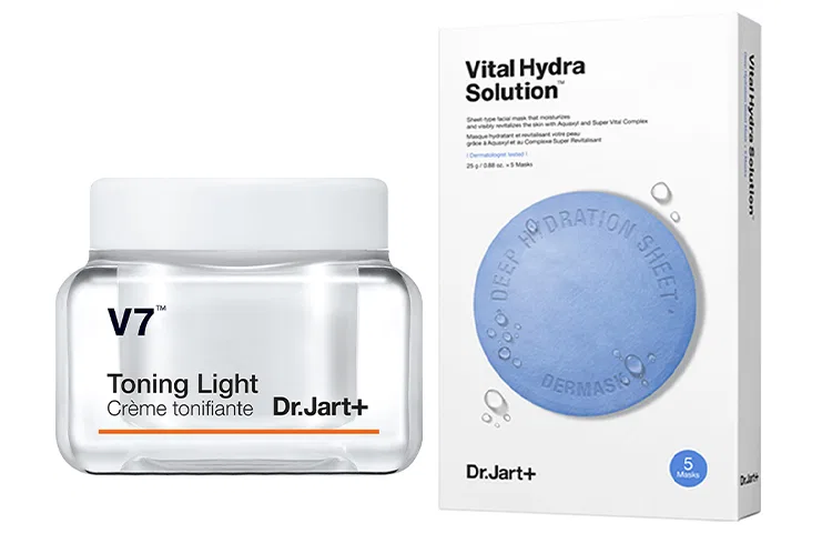 Набор для ухода за кожей увлажняющая круглая маска Blue Round Mask Dr. Jart+ — фото 2
