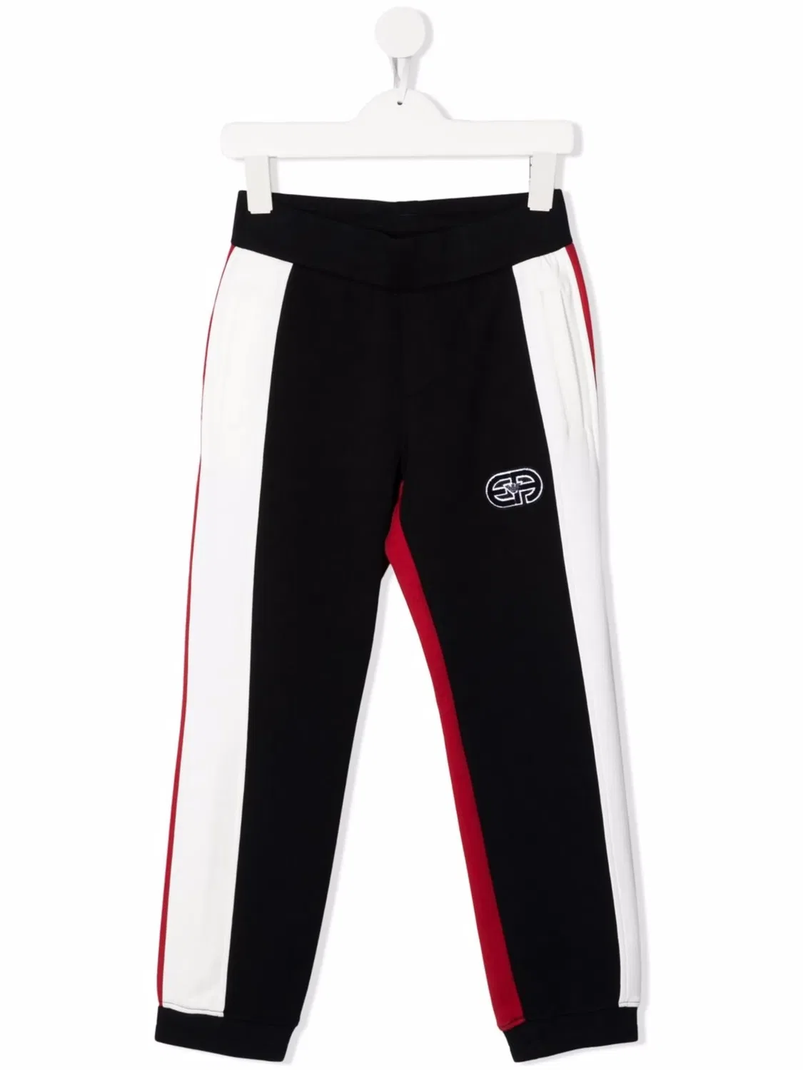 Спортивные штаны с цветными блоками EA7 Emporio Armani, черный