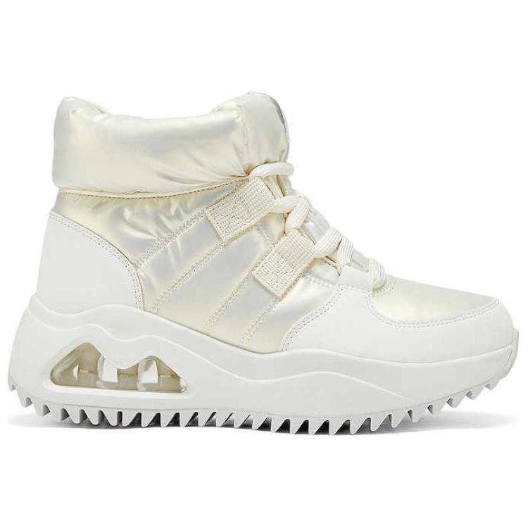 Ботинки женские зимние Skechers Uno Peaks из нейлона на шнуровке, белые