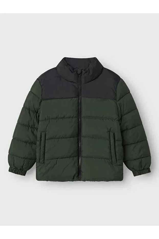 Детское зимнее пальто на молнии с длинным рукавом Name It, Green