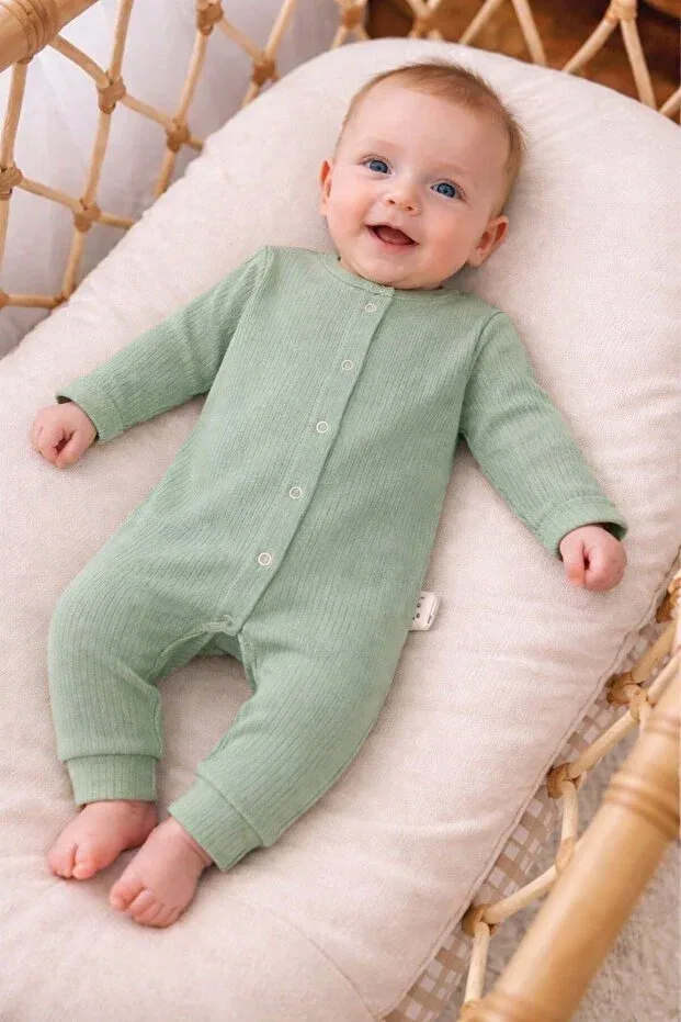 Детский комбинезон для девочек с длинным рукавом Basics Nevrankids, Green