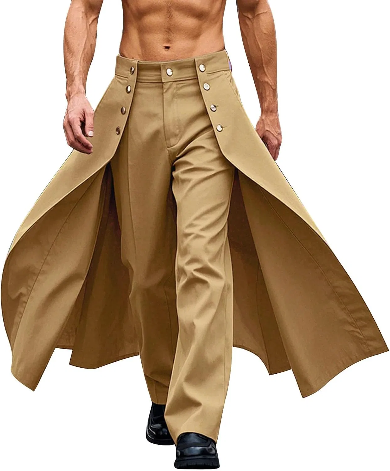 Мужские брюки с принтом Patchwork Dress Pants, хаки
