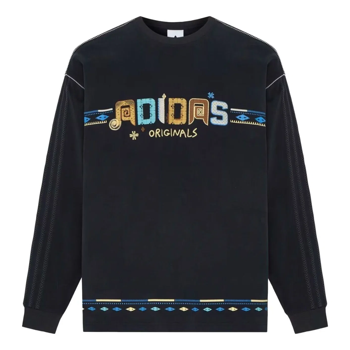 Мужская футболка Toc T-Shirt LS Asia Sizing 'Black' adidas, черный
