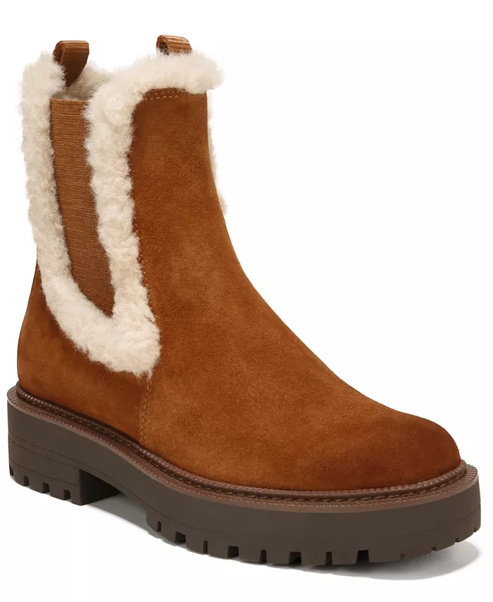 Женские уютные короткие сапоги Laguna на резинке Sam Edelman, коричневый