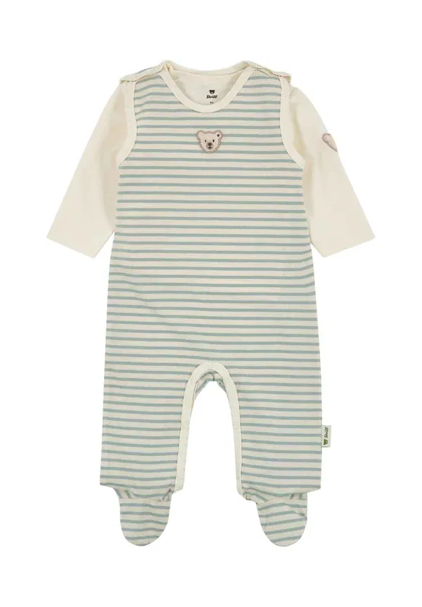 Комплект пижамы с вышивкой Sleep Suit Steiff, Harbour Gray, серый