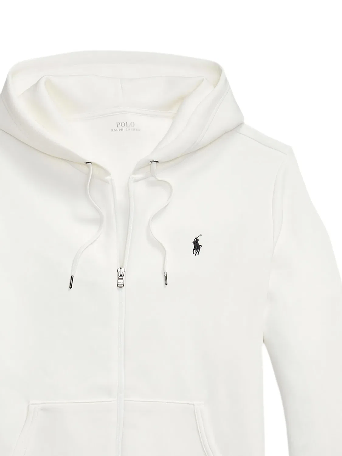 Худи на молнии из двойного трикотажа Polo Ralph Lauren, белый — фото 2