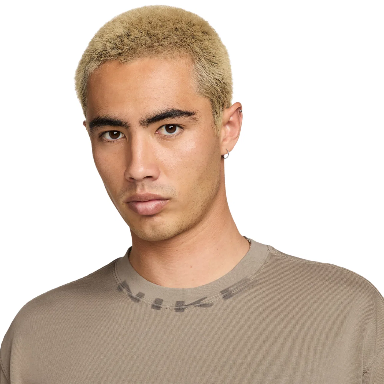 Футболка мужская Nike NSW OC Collar Print, цвет Tan/Tan — фото 3
