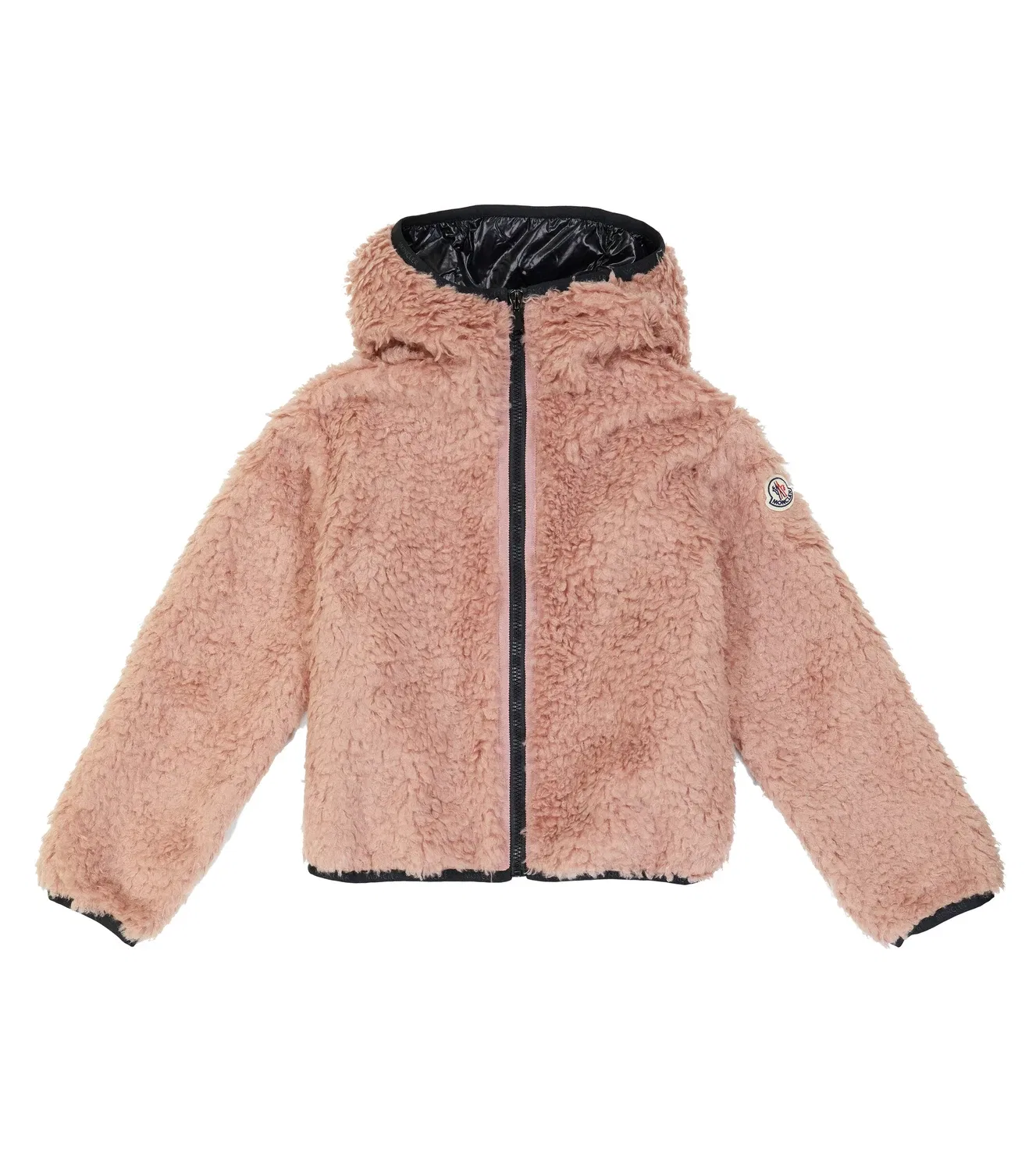 Двусторонняя стеганая куртка с капюшоном Moncler Enfant, зеленый — фото 4