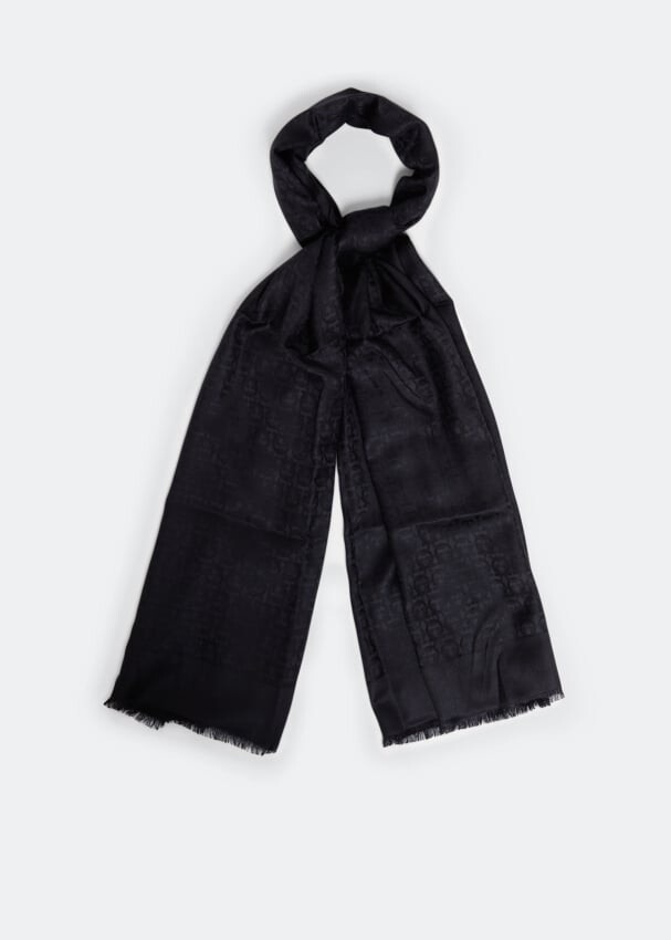 

Шарф FERRAGAMO ST THE GAN70, черный
