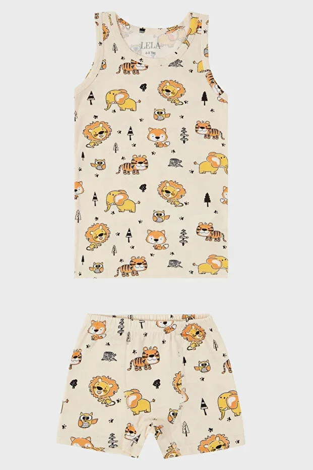 Детский комплект нижнего белья для мальчиков с принтом Lela, Beige