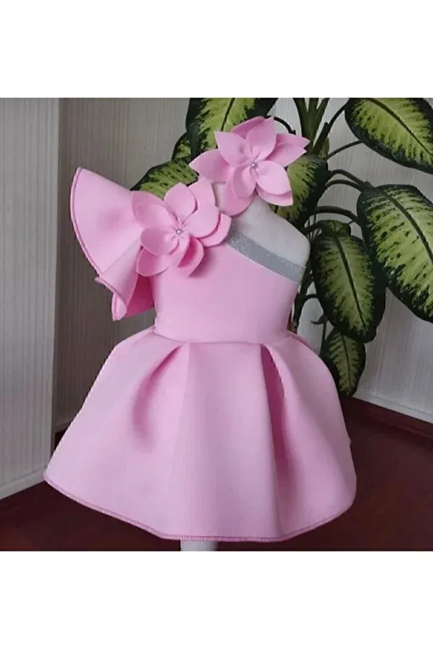 Детское платье для девочек с кружевом Kokosh Kidss, Pink