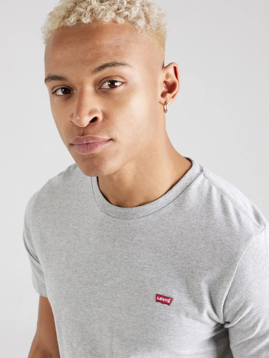 Рубашка LEVI'S 'SS Original HM Tee' в серо-пятнистом цвете — фото 2