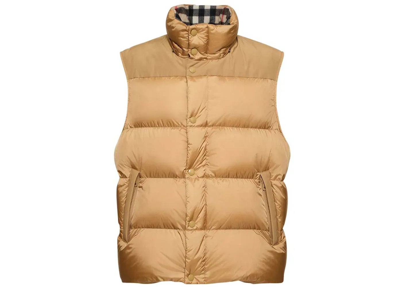 Мужская куртка-пуховик с капюшоном и отстегивающимися рукавами Burberry, Honey — фото 2