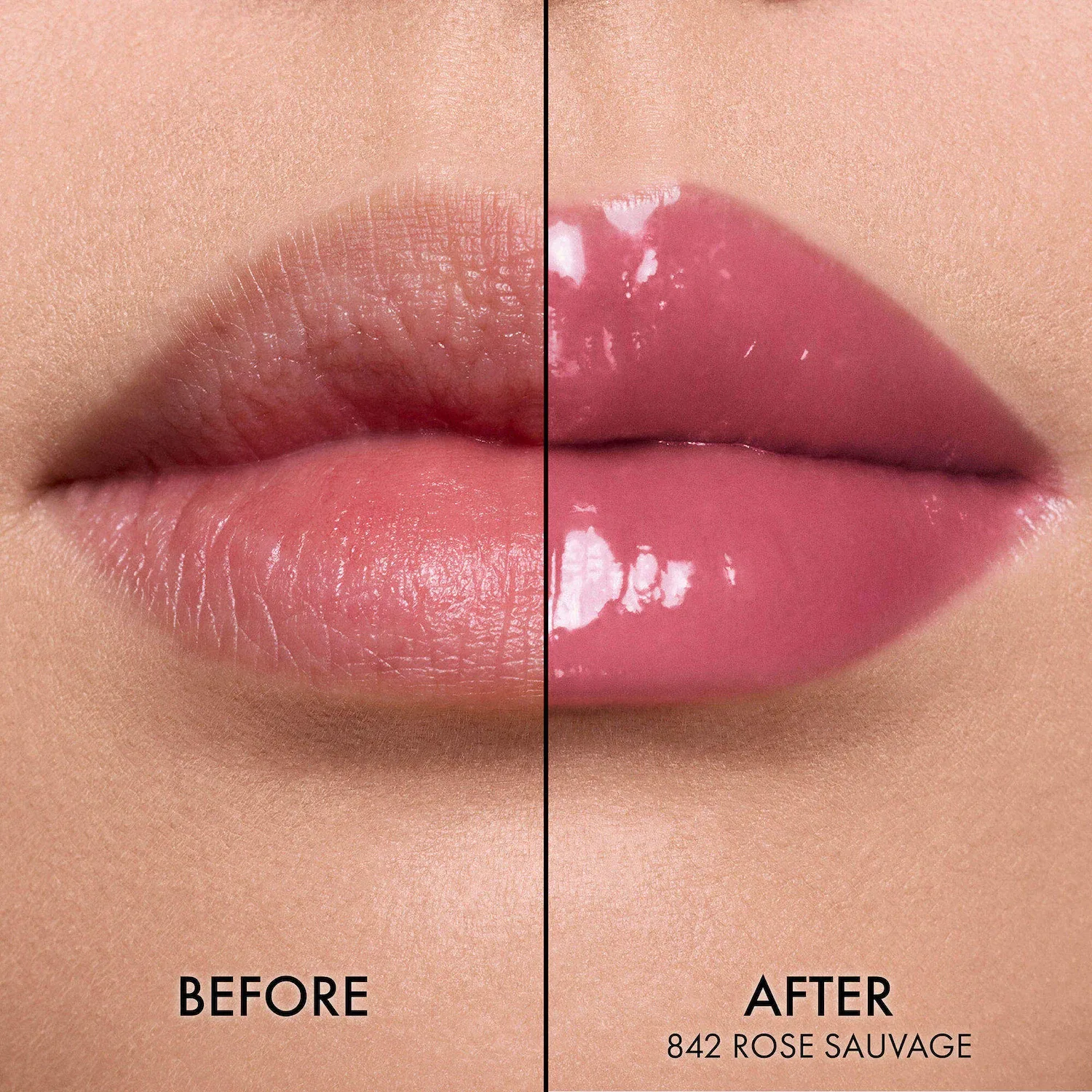 Губная помада-стик 2,7 г с эффектом блеска Dior Addict Glass Lipstick, Rose Sauvage — фото 3