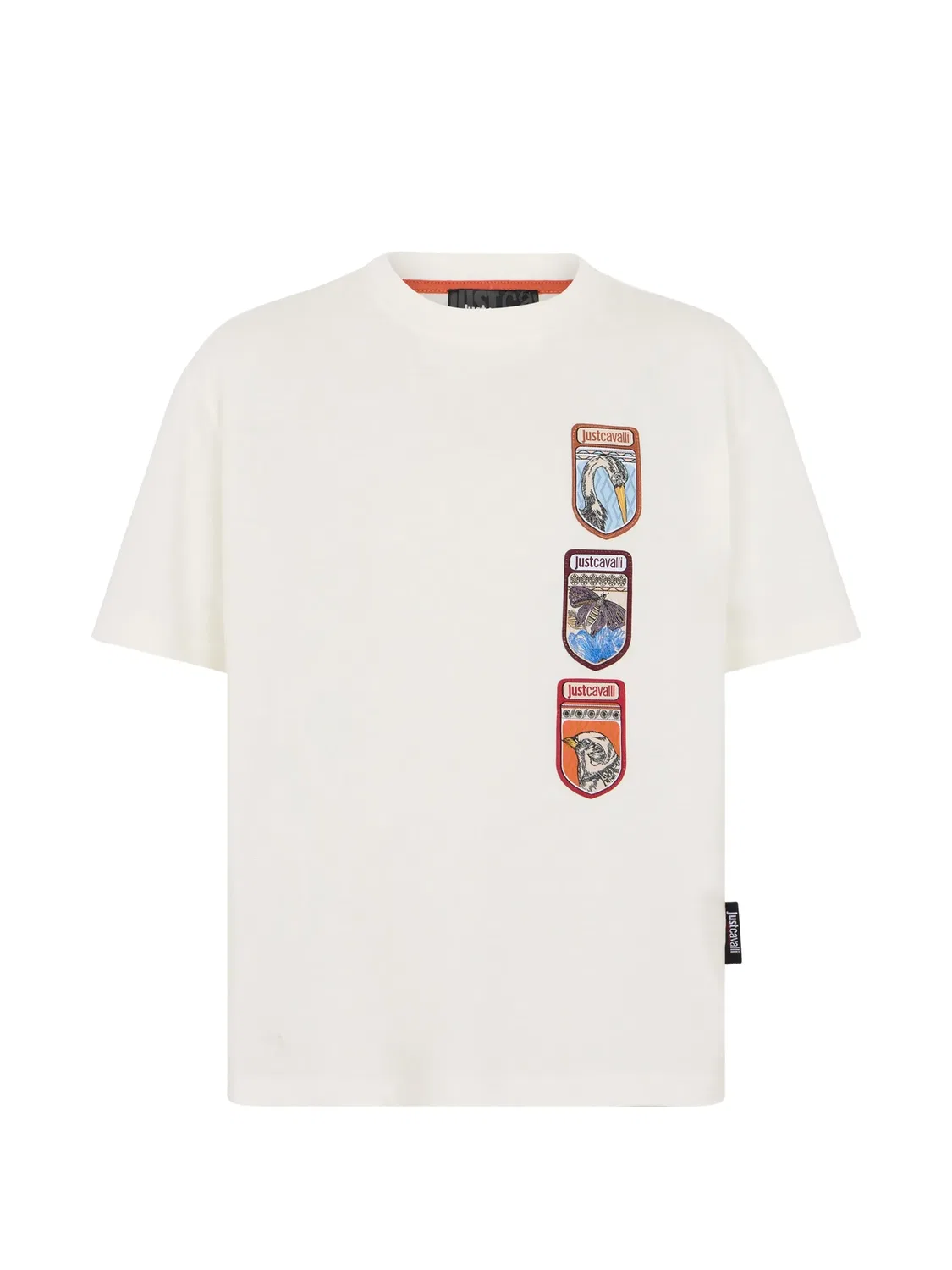 Футболка с нашивкой Just Cavalli Kids, нейтральные цвета