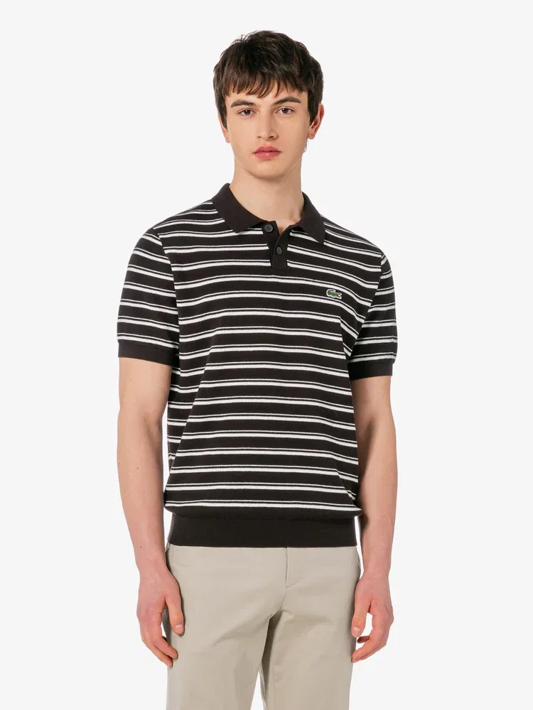 Свитер с мульти-полоской из букле LACOSTE, Antique Gold