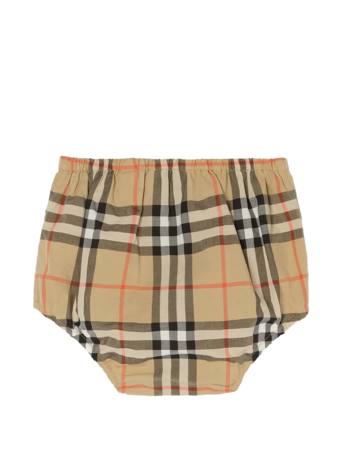 Комплект с платьем из хлопка в клетку Check Burberry, розовый — фото 2
