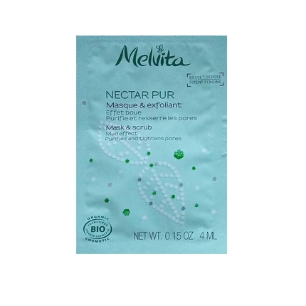 

Пробник органической маски-скраба для лица Nectar Pur Organic Pore-Tight - 4 мл Melvita