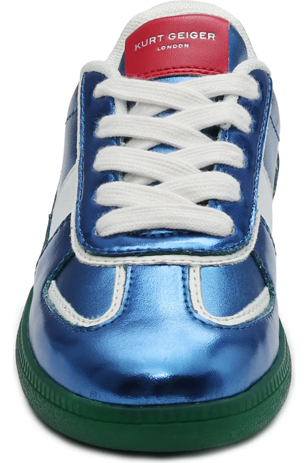 Кроссовки детские ретро из кожи и замши Lloyd Kurt Geiger London, Blue Multi — фото 3