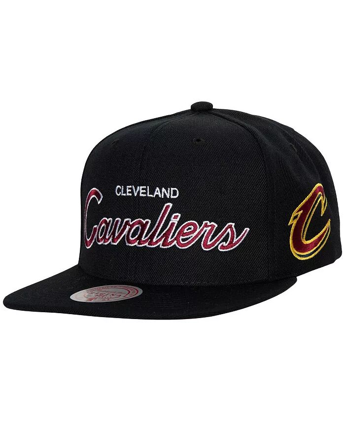 

Мужская черная бейсболка Cleveland Cavaliers Hardwood Classics Script 2.0 Snapback Mitchell & Ness