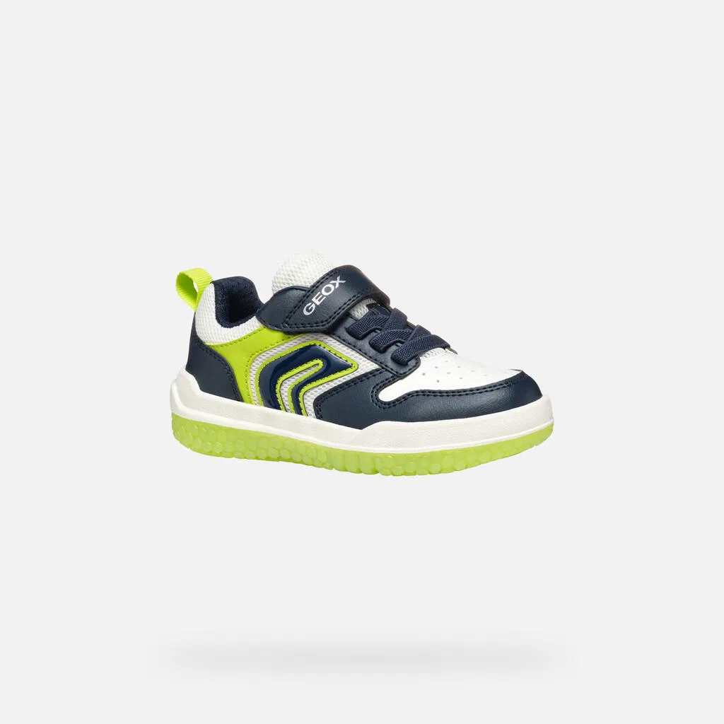 Детские кроссовки с подсветкой Buzzerlight B Geox, Navyblau Anisgrun — фото 4