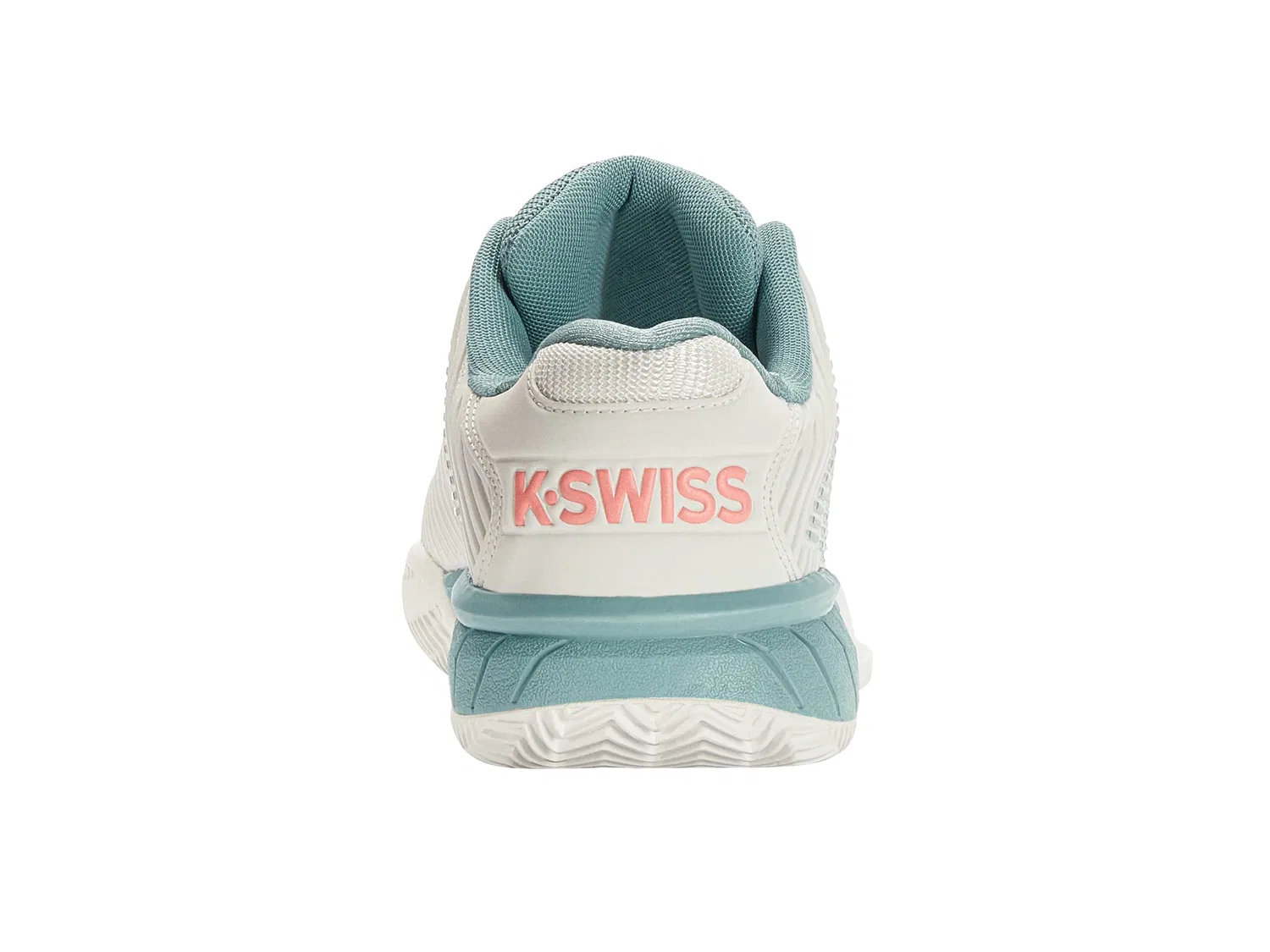 Детские теннисные туфли для девочек Hypercourt Express 2 Hb K-Swiss, Blanc De Blanc Nile Blue Desert Flower — фото 3