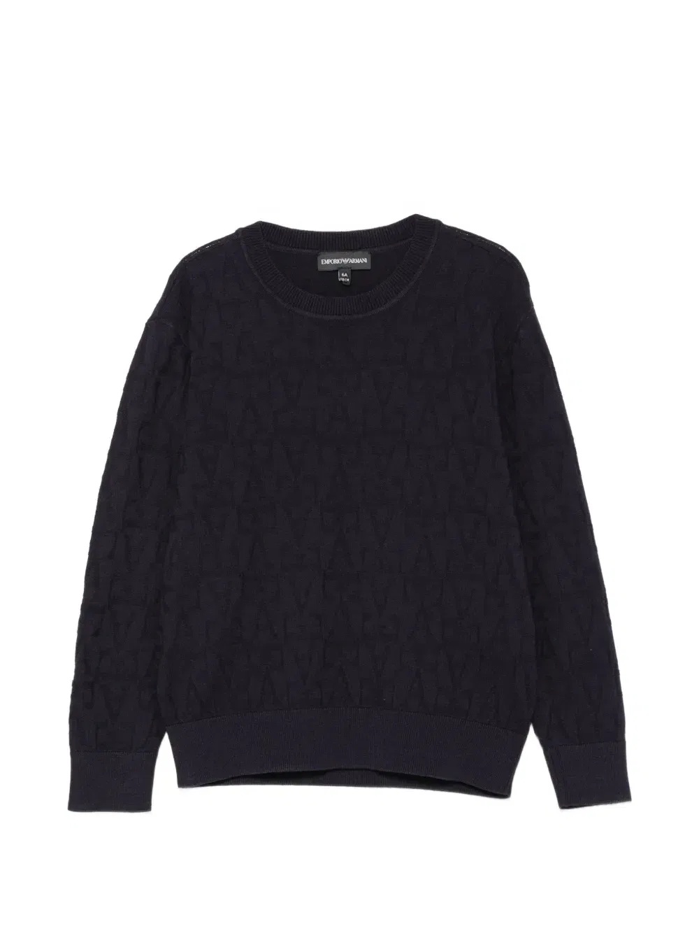 Свитер с логотипом Emporio Armani Kids, синий