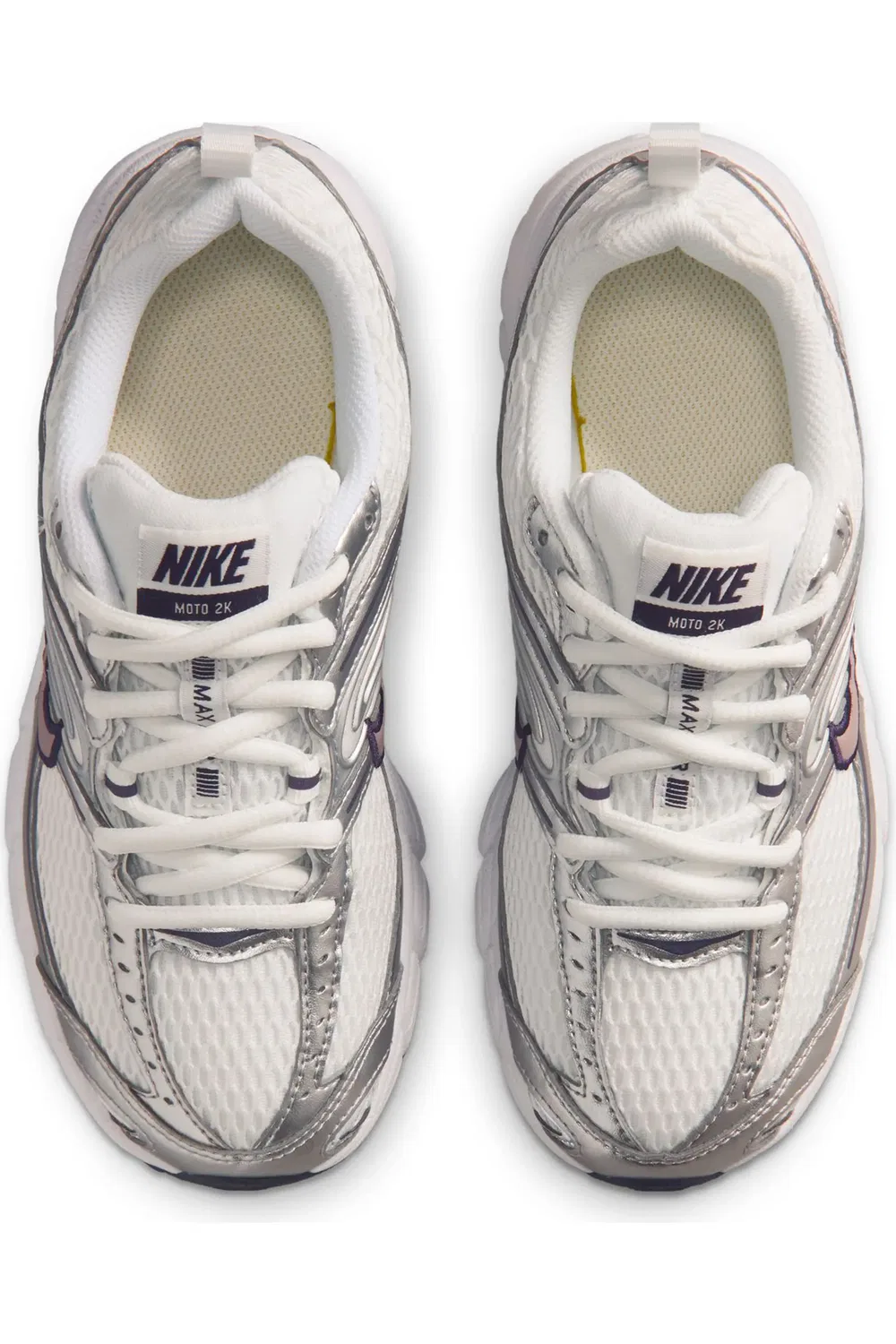 Детские кроссовки с Max Air амортизацией Air Max Moto 2K Nike, Summit White/Violet Ore — фото 3