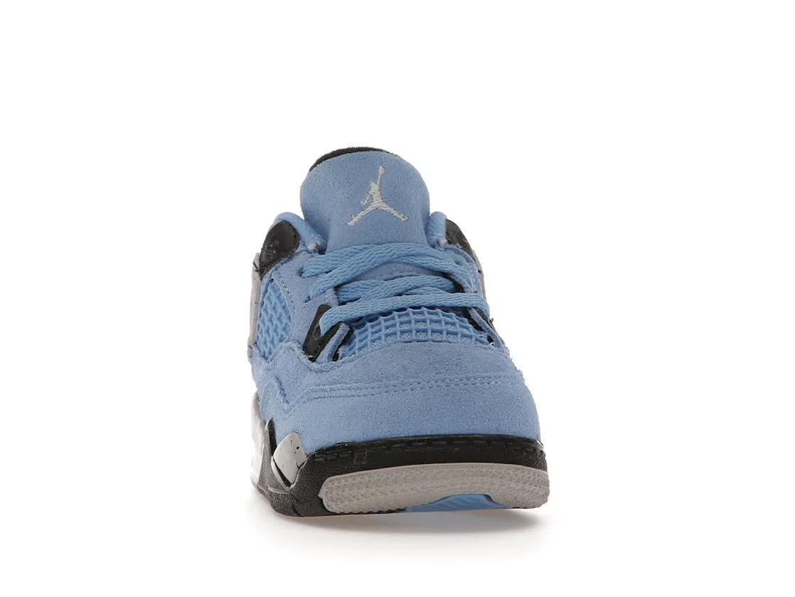 Детские кроссовки Lifestyle с замшевым верхом Jordan 4 Retro, University Blue/Tech Grey/White/Black — фото 2