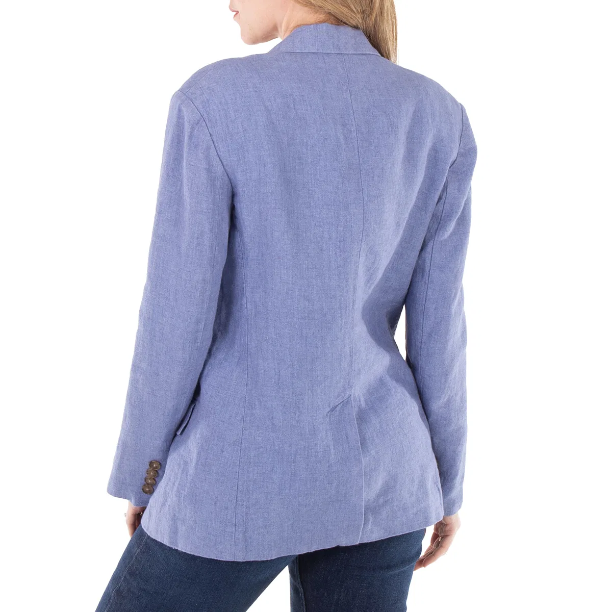 Блейзер двубортный льняной Delave Polo Ralph Lauren, Blue — фото 4