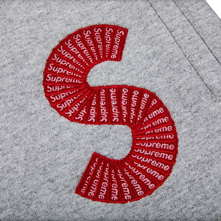 Спортивные брюки Supreme S Logo Sweatpant 'Heather Grey', серый — фото 4
