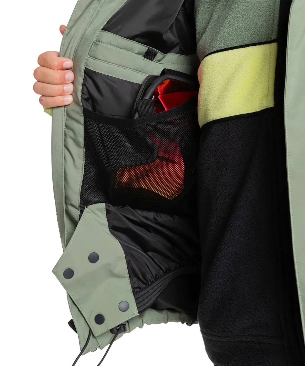 Детская горнолыжная куртка с водонепроницаемостью 20000 мм, модель HIGH ALTITUDE YOUTH Quiksilver, Khaki — фото 4