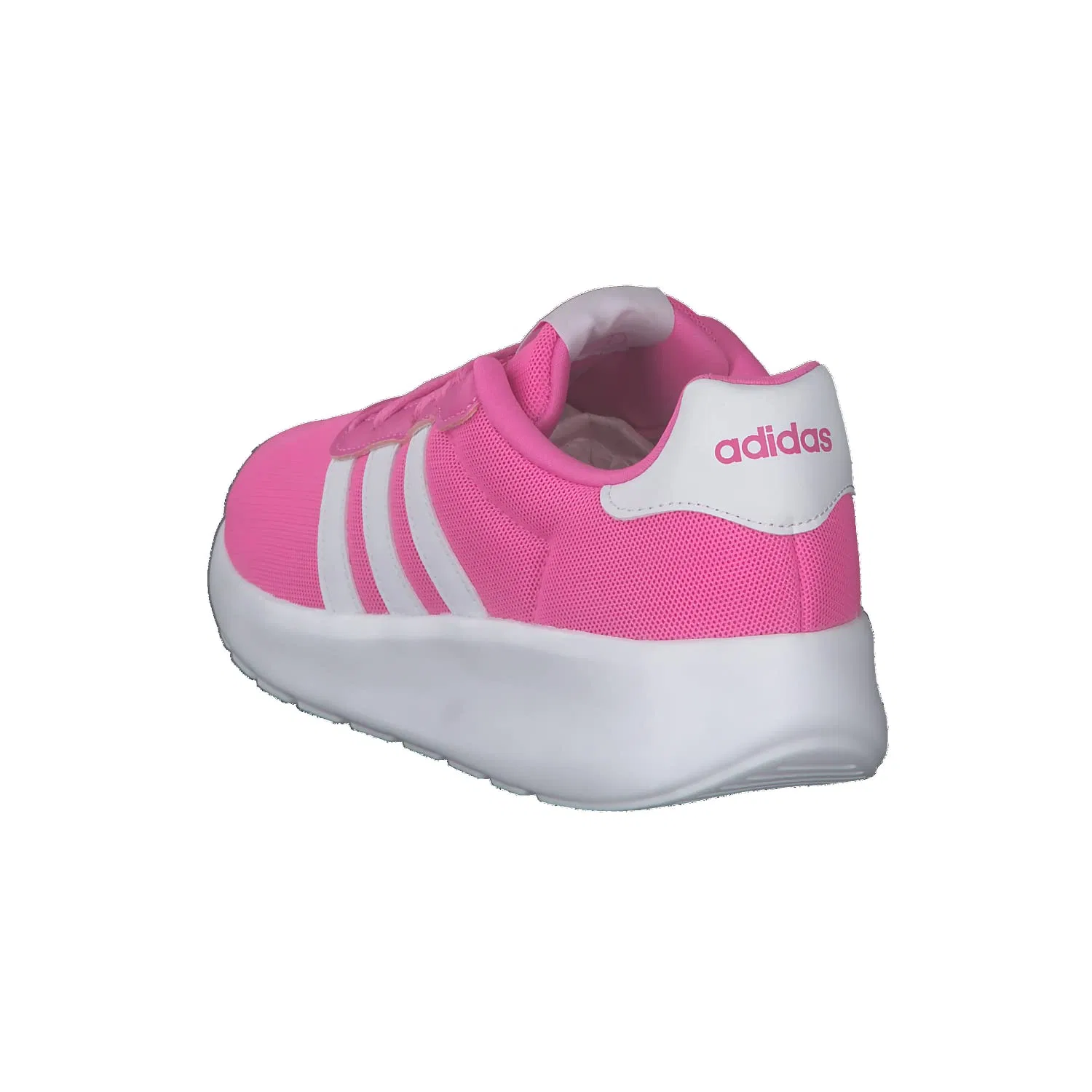 Детские кроссовки для мальчиков с принтом Lite Racer 3.0 Adidas, Pink Screaming Pink Ftwr White Core Black — фото 4