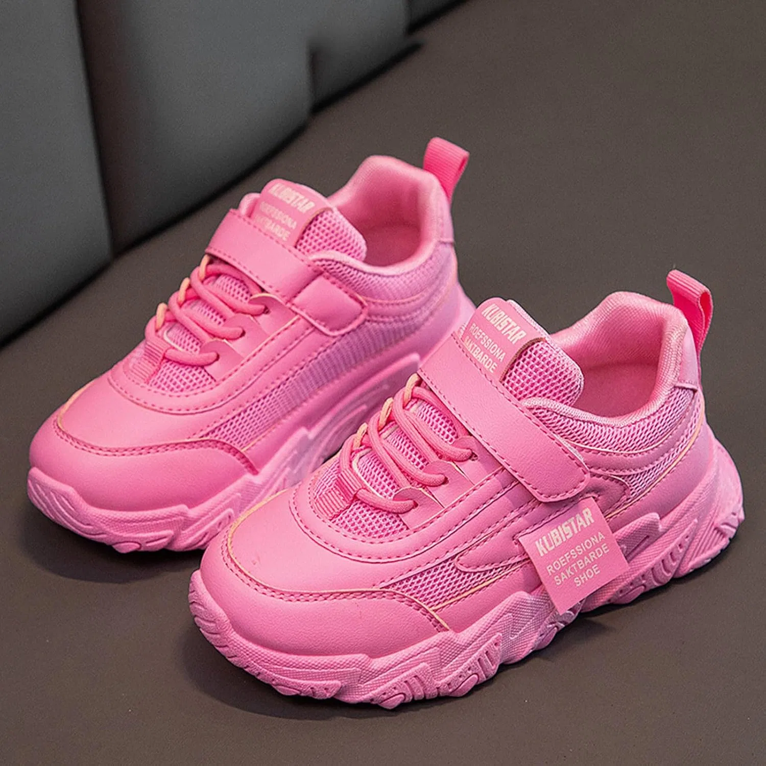 Детские кроссовки для девочек с легким дышащим верхом, Hot Pink — фото 3