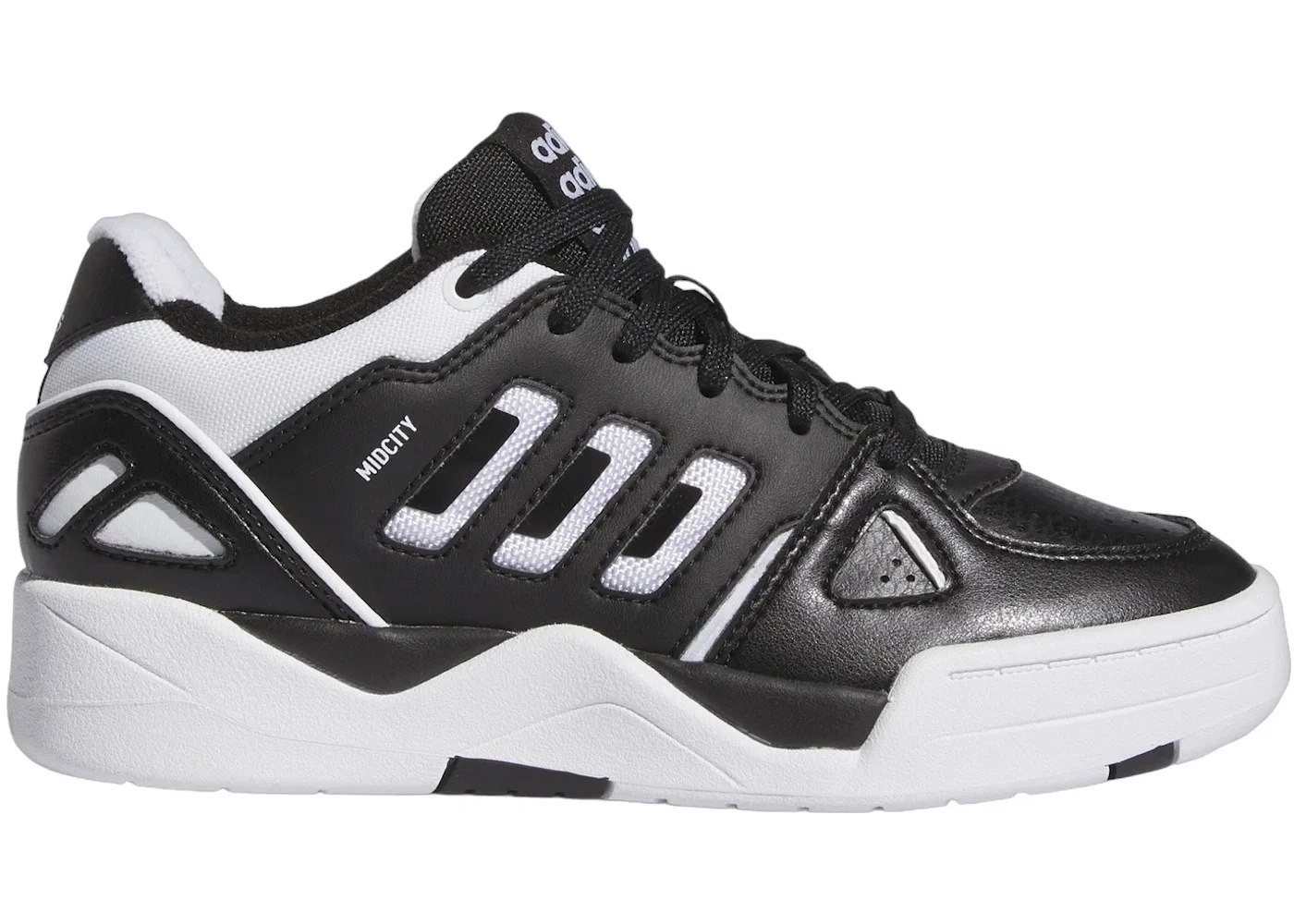 Детские бутсы Adidas Midcity Low Core Black Cloud White