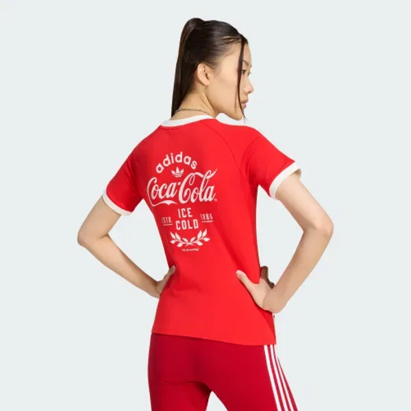 Футболка с принтом Coca-Cola, 3-полосная, Adidas, разноцветная — фото 3