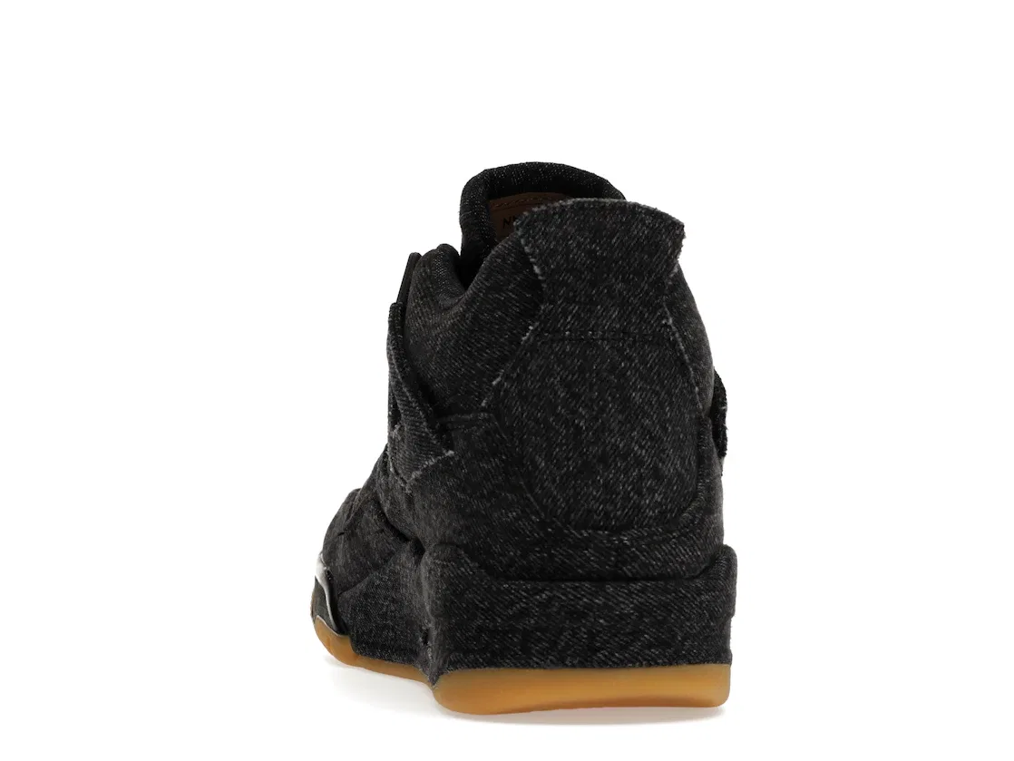 Детские кроссовки Lifestyle Jordan 4 Retro Jordan, Black/Black-Black — фото 4