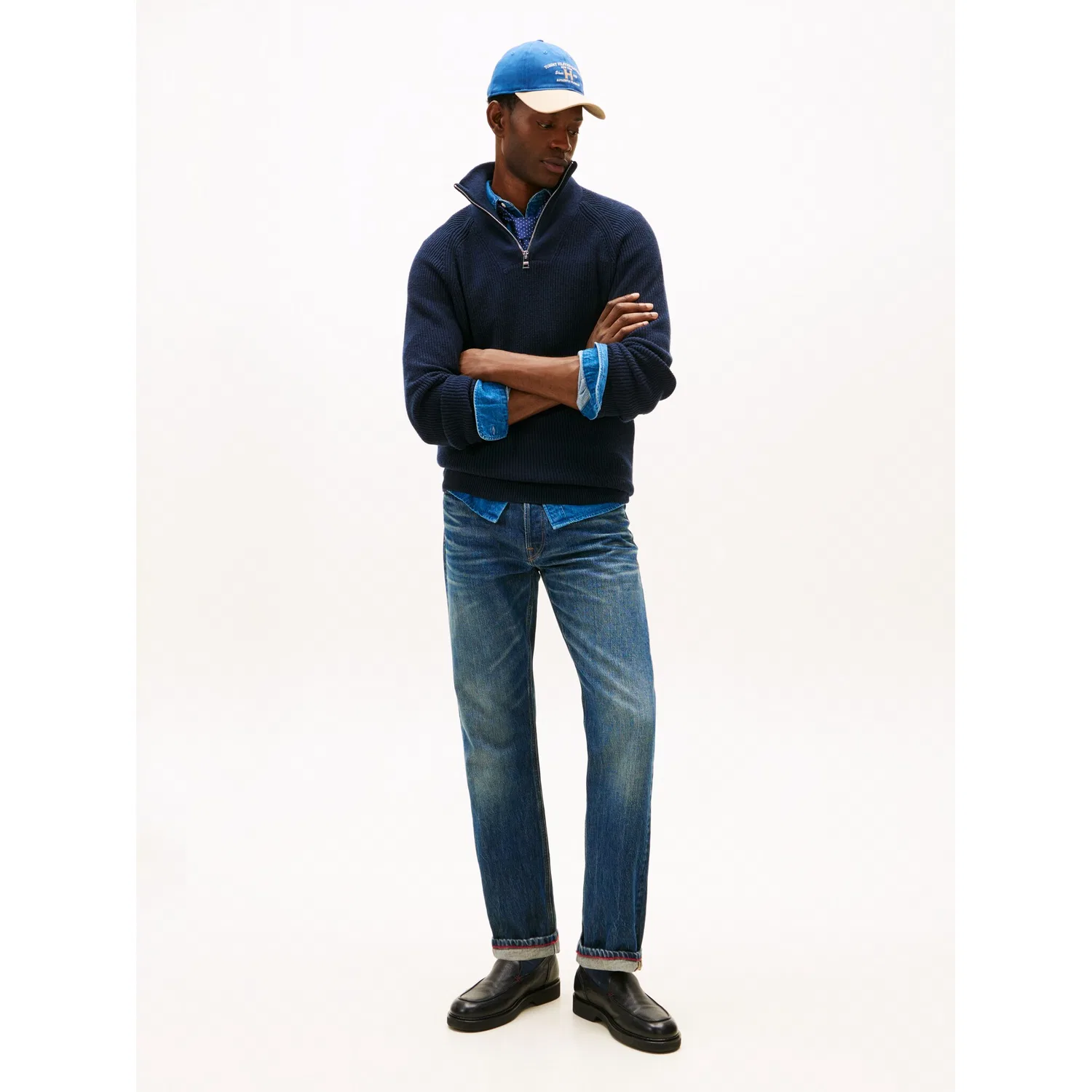 Мужские прямые джинсы regular straight Tommy Hilfiger, Indigo — фото 3