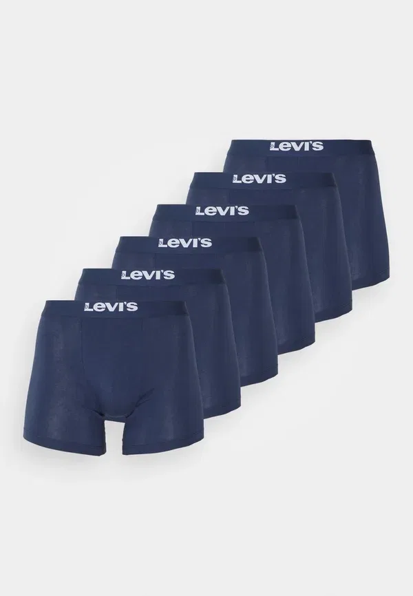 Мужские базовые трусы, комплект из 6 штук - боксеры Levi'S, темно-синий — фото 3