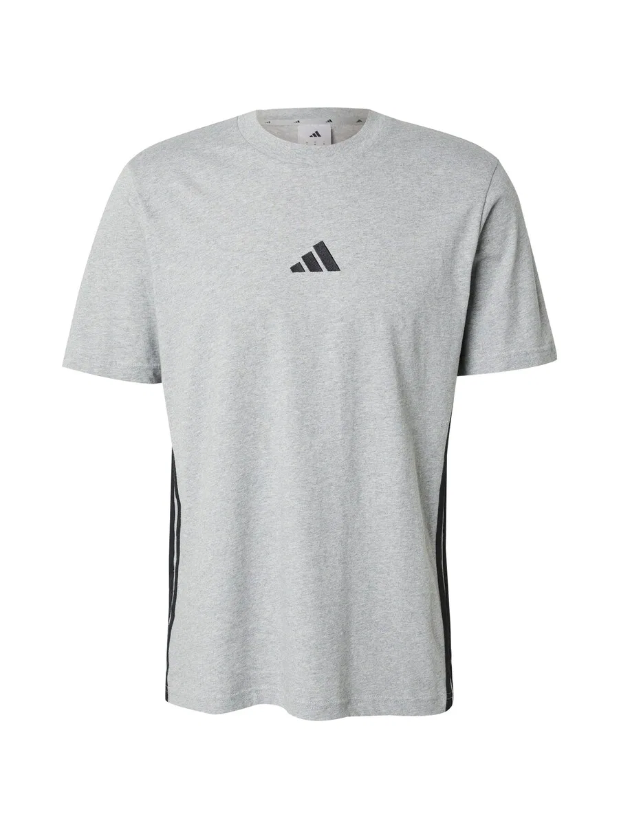 Футболка ADIDAS PERFORMANCE серого цвета с пятнистым рисунком