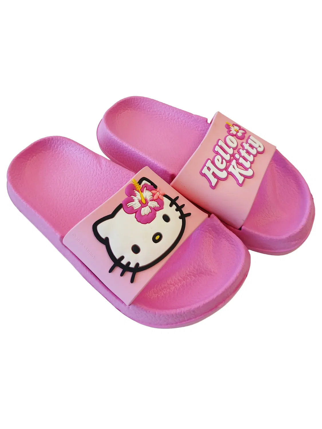 Шлепанцы с цветочным принтом Hello Kitty, розовый — фото 4