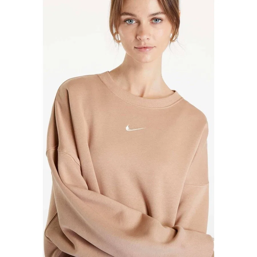 Женский свитшот оверсайз из флиса Nike Sportswear Essential Collection Fleece Oversized, Черный