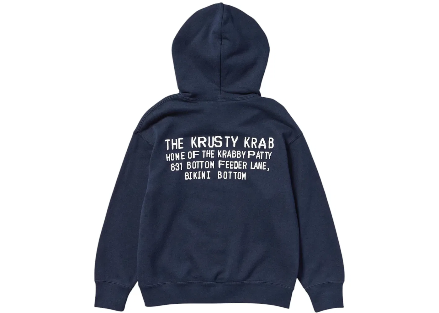 Детский свитшот с принтом Uniqlo x CPFM Spongebob Squarepants Kids Sweatshirt (Asia Sizing), Navy — фото 2