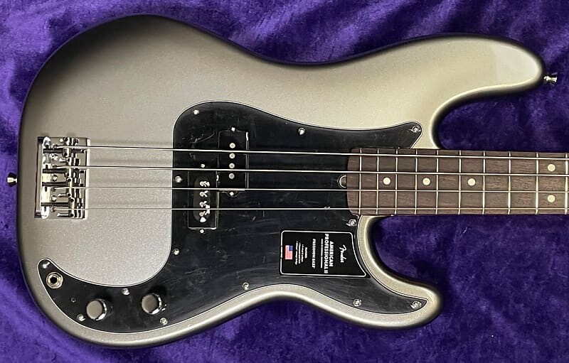 

Fender AM Pro II P-Bass, Mercury с палисандром American Professional 2 Precision Bass, Серый, Fender AM Pro II P-Bass, Mercury с палисандром American Professional 2 Precision Bass