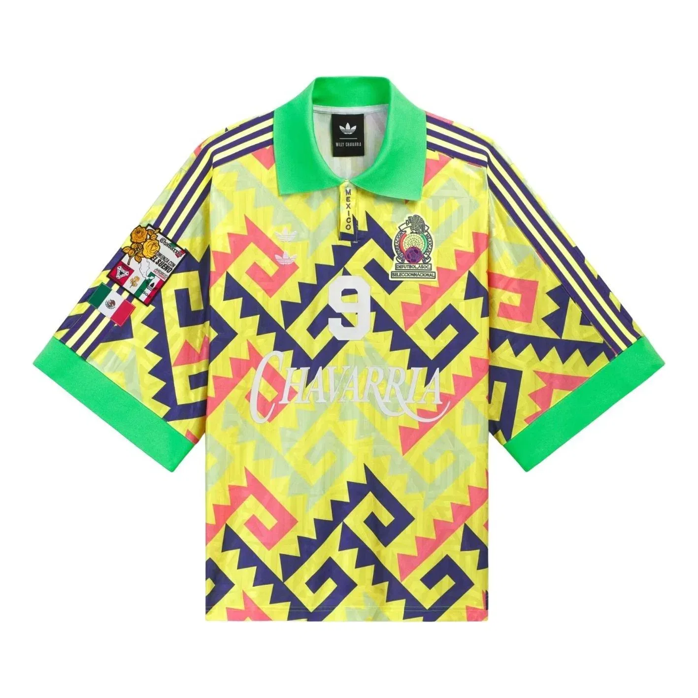 Мужская футболка Adidas x Chavarria AOP Goalkeeper Jersey Asia Sizing, желтый