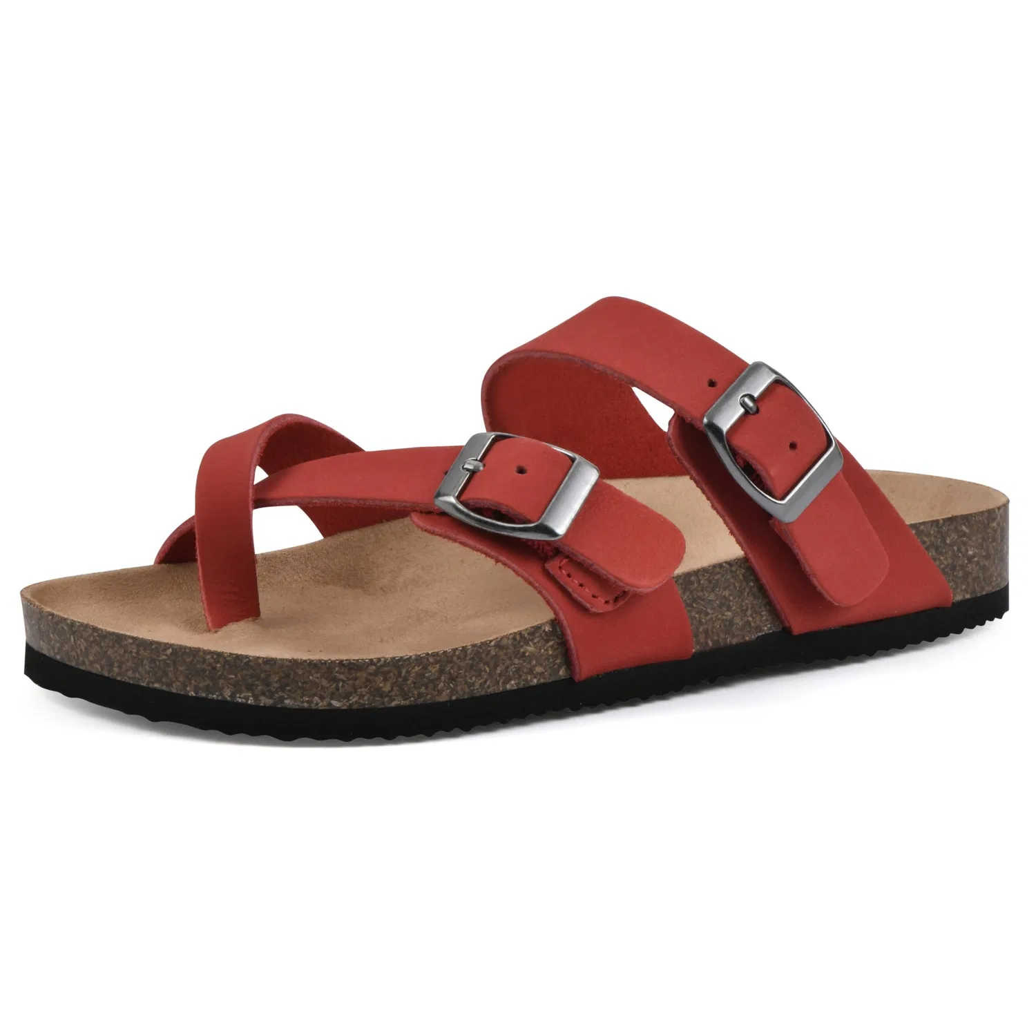 Детские сандалии для девочек с перекрестным ремешком Gracie, WHITE MOUNTAIN, Red Leather