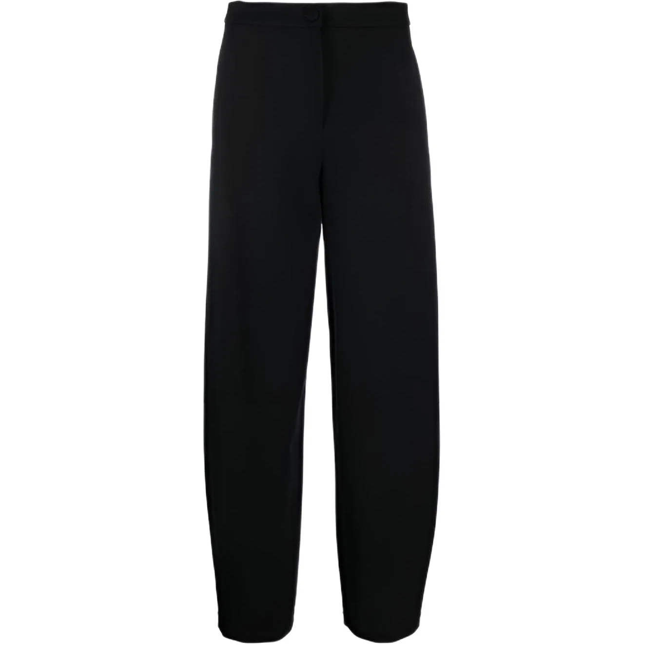 Женские высокие брюки с шевронным жаккардом EMPORIO ARMANI, Black