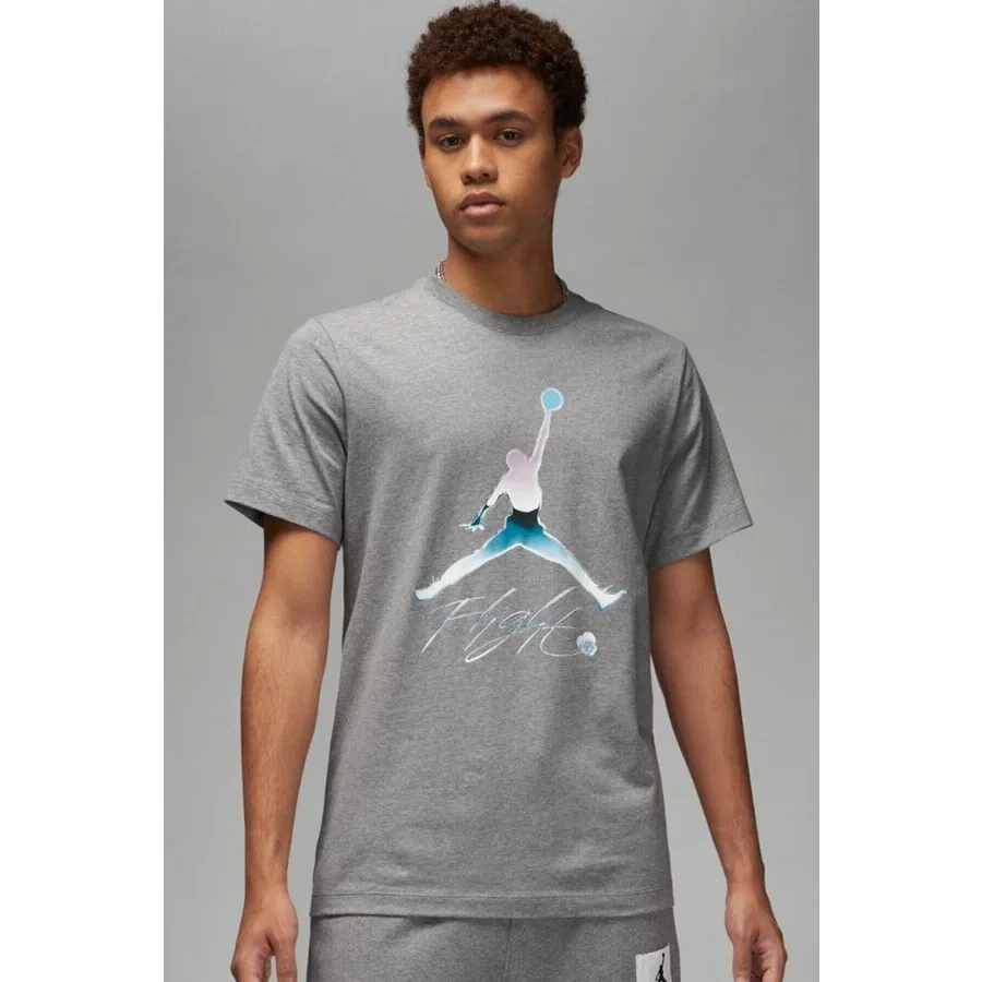 Футболка спортивная с графическим принтом Mj Brand Graphic Crew Nike, Серый