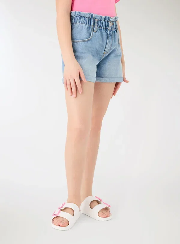 Шорты джинсовые Denim shorts Terranova Denim Medio, синий — фото 2