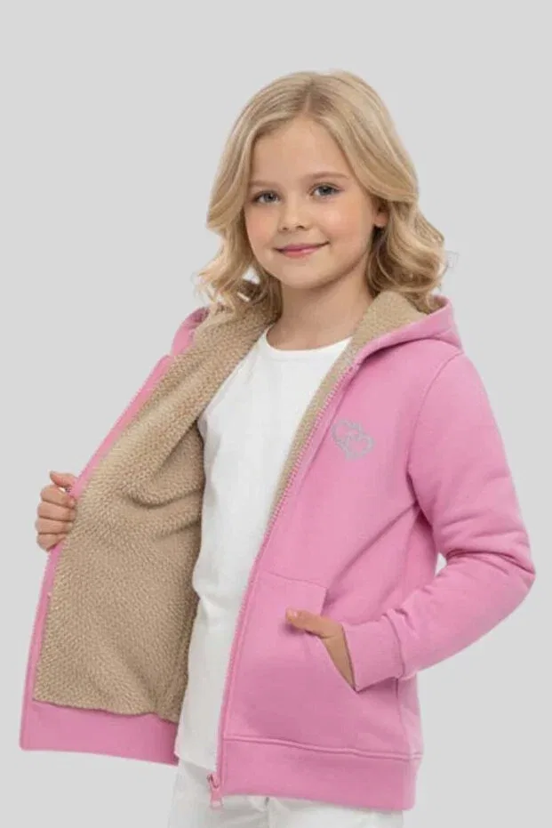 Детский кардиган с капюшоном для девочек Ww Waka Waka Kids Store, Pink